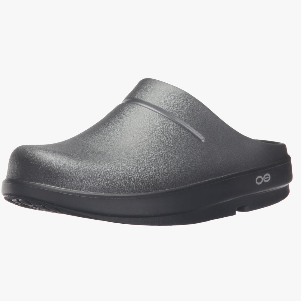 OOFOS OOahh Silver/Gray Recovery Slide Sandal Women's Size 7